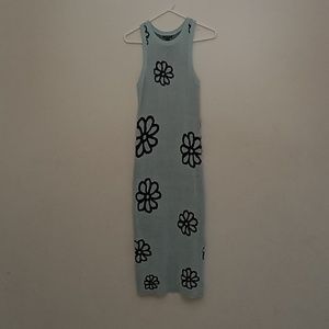 Women's short-sleeve long dress